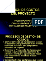 Gestion de Costos Del Proyecto