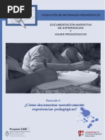 Documentación Narrativa de Experiencias y Viajes Pedagógicos PDF