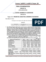 Suggested Answer - Syl2012 - Jun2014 - Paper - 20 Final Examination: Suggested Answers To Questions