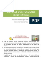 Ejemplos de Situaciones Significativas