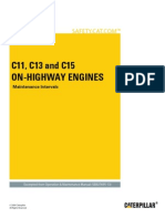 C11, C13 and C15 On-Highway Engines-Maintenance Intervals