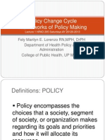 Policy Change Cycle