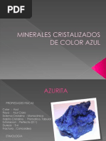 Minerales Cristalizados de Color Azul 1