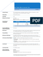 Universal Life Insurance Fact Sheet