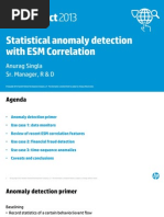 Statistical Anomaly Detection With ESM