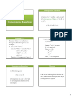 2.2. Homogeneous Differential Equations