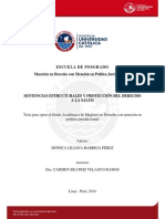 Tesis Sentencias Estructurales y Proteccion Del Derecho A La Salud Monica Liliana Barriga Perez 2014 PDF