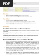 CV of Tim Clark (April 2008)