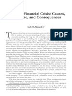 The 2008 Financial Crisis: Causes, Response, and Consequences