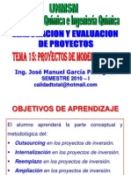 Tema 15 - Proyectos de Modernizacion