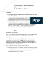 Reglamento Interno Del Centro General de Padres y Apoderados Del Colegio Gilgal Osorno