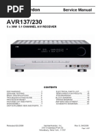 Harman Kardon Avr137 230 Service Manual