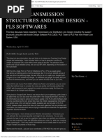 Power Transmission Structures and Line Design - Pls Softwares - Pls Cadd, Goo