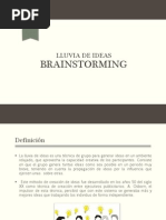 Lluvia de Ideas - Braistorming