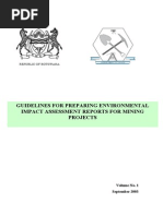 Eia Guidelines For Mining Projects Vol1