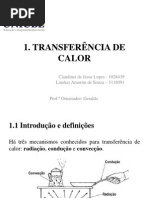 Transferencia de Calor e Massa