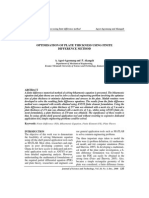 Optimisation of Plate Thickness Using Finite Difference Method