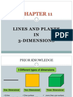 Form 4 Chapter 11 Lines and Planes in 3 Dimensions