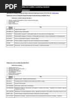 Standards Related To Maintenance November 2012