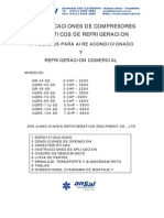 Caracteristicas Tecnicas de Compresores de Refrigeracion PDF