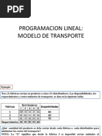 Modelo de Transporte