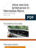 Automotive Service and Maintenance in Mercedes Benz: Swapnil Ravi Sharma A23262 13027