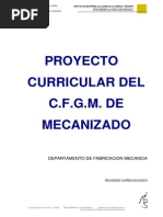 Proyecto Curricular CFGM Mecanizado PDF