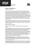 NETA Article - Low Voltage Breaker Testing