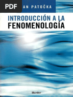 Patocka, Jan - Introducción A La Fenomenología PDF