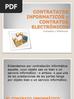 CONTRATOS INFORMATICOS y CONTRATOS ELECTRÓNICOS