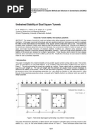 Undrained Stability of Dual Square Tunnels: D. W. Wilson, A. J. Abbo, S. W. Sloan, A. V. Lyamin