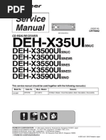 Pioneer Deh-X35uix Deh-X3500uix Deh-X3500ui Deh-X3550ui Deh-X3550uix Deh-X3590 PDF