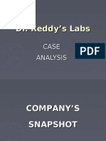 DR - Reddy Labs Case Analysis MMI