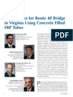 Precast Piles For Route 40 Bridge in Virginia Using Concrete Filled FRP Tubes