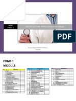 List OF Topics: Mbbs Phase 1