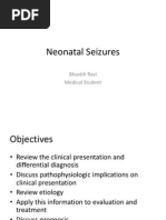 Neonatal Seizures: Bhavith Ravi Medical Student