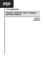 TTP-246M/344M: Thermal Transfer / Direct Thermal Bar Code Printer