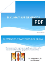 El Clima y Sus Elementos