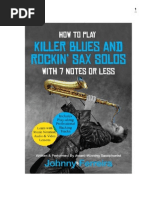 How To Play Killer Blues Solos On The Saxophone