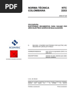 NTC 2253 Electrodos Revestidos para Soldadura de Aceros de Baja Aleación PDF