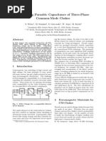 Calculating Parasitic Capacitance of Three-Phase Common Mode Choke