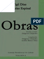 Vigil Diaz Et Al - Obras (Compilacion y Notas de Diogenes Cespedes)