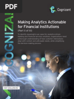 Making Analytics Actionable For Financial Institutions (Part II of III)