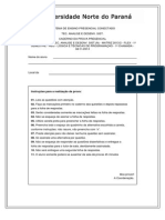 Prova Presencial - Lógica e Técnicas de Programação, 1º Chamada (06!11!13)