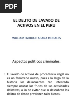 El Delito de Lavado de Activos en El Peru