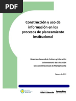 Uso de Informacion para El Planeamiento Institucional