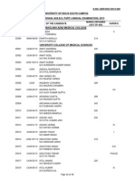 Pages From Third Professional M.B.B.S. Part I Annual Examination, 2013 (Uploaded On 21st December, 2013)