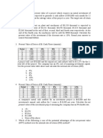 Present Value of The Investment Project Assuming The Company Has An 8% Hurdle Rate