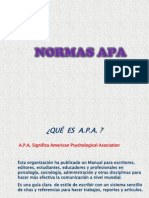 A.P.A, Normas APA en Power Point, para Eleaborar Textos y Bibliografias. Usado en Tesis