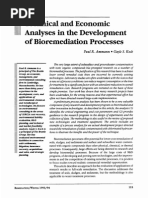 Technical Economic Analyses The Development Bioremediation Processes